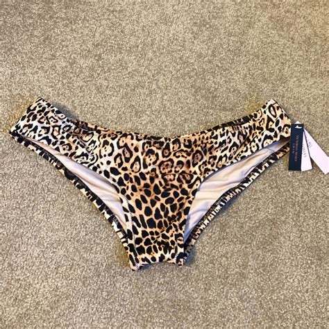 Victoria S Secret Swim Nwt Victoria Secret Leopard Cheeky Bikini Bottom Poshmark