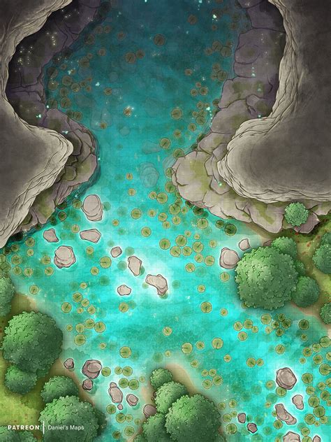 Fey Cave Entrance (36x48) | Daniel's Battlemaps | Dnd world map