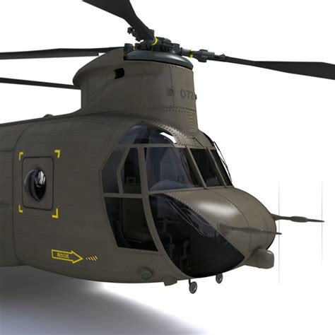 3d chinook helicopter model