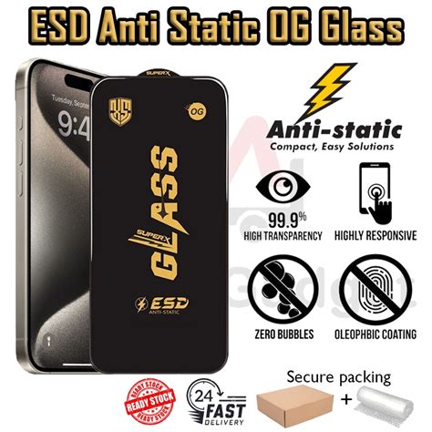 Infinix GT Note X Hot I I Smart Pro Zero ESD Antistatic OG Tempered