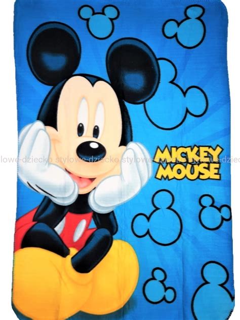 Koc dziecięcy polarowy Myszka Mickey Miki 100x145 kocyk