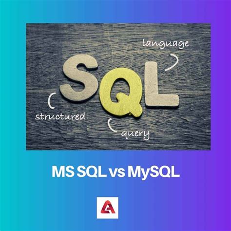 Ms Sql Vs Mysql Difference And Comparison