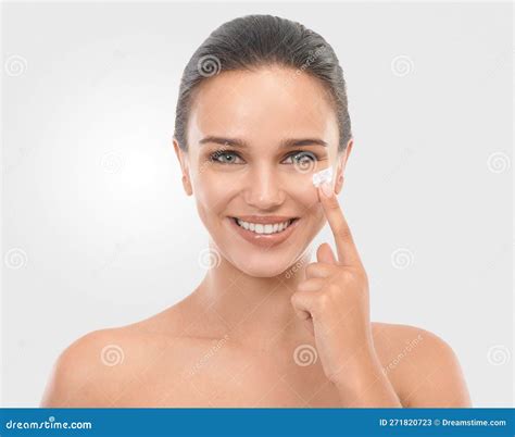 Perfecting Perfection Studio Beauty Shot Of An Attractive Brunette Woman Stock Image Image