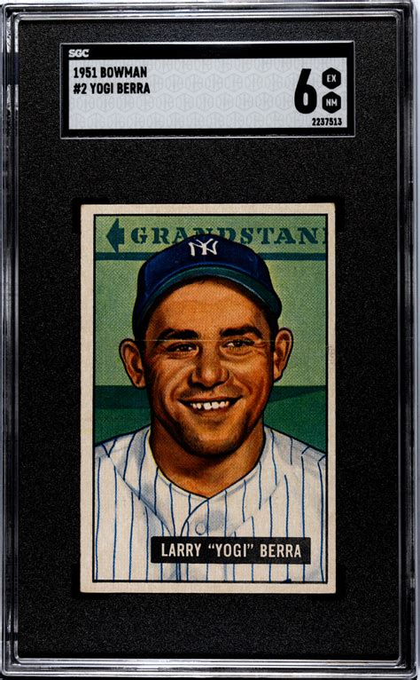 1951 Bowman Yogi Berra 2 SGC 6 EBay