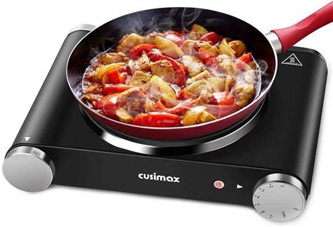 Amazon Cusimax Hot Plate Electric Burner Single Burner Cast Iron Hot Plates For Cooking