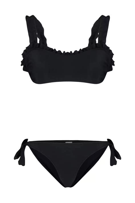 Buy Trendyol Bralette Frilly Textured Bikini Set Online ZALORA Malaysia