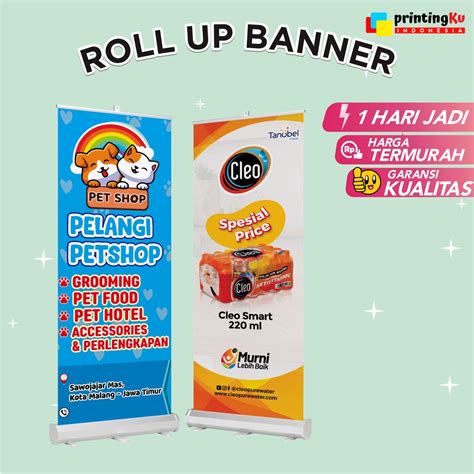 Jual Cetak Roll Up Banner Custom Roll Banner Roll Banner Murah