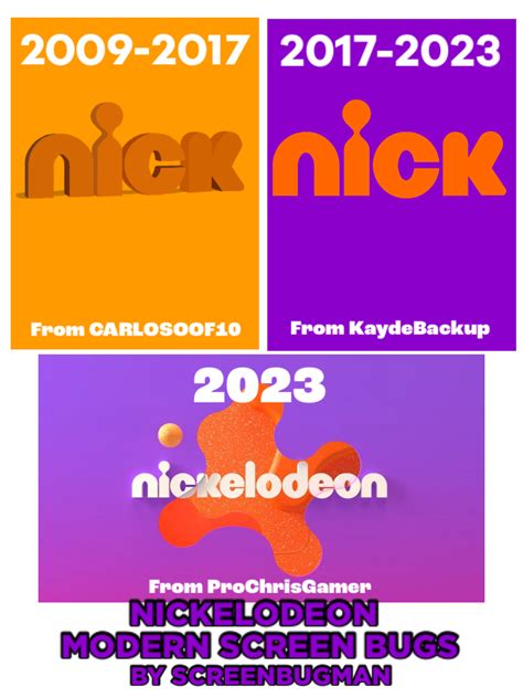 Nickelodeon 2009-present Screen Bugs by ScreenBugMan on DeviantArt