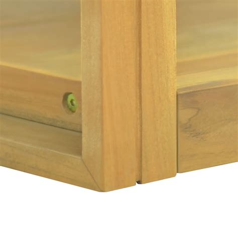 Стенен шкаф за баня, 90x45x35 см, тиково дърво масив 338235 — Sorbe.bg
