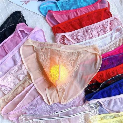 Underpant G String Bikini G String Lace Men Pouch Sexy Men Lace Sheer Pouch Set Eur