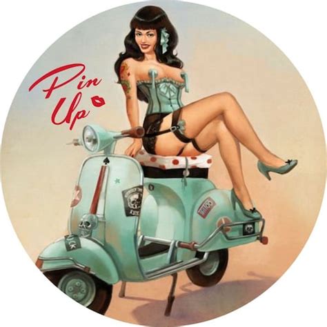 Pin Up Girl Hot Rat Rod Stickers Vintage Classic Car Decals Etsy