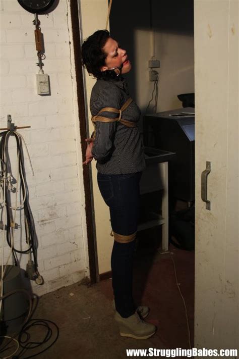 Brunette Gagballed Chick In Clothes Pendula XXX Dessert Picture