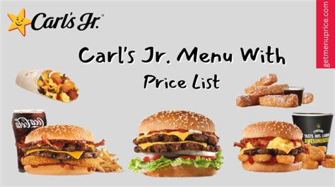 Carl S Jr Menu Price List USA Updated April 2023