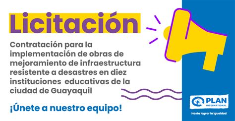 Licitación Contratación para la implementación de obras de