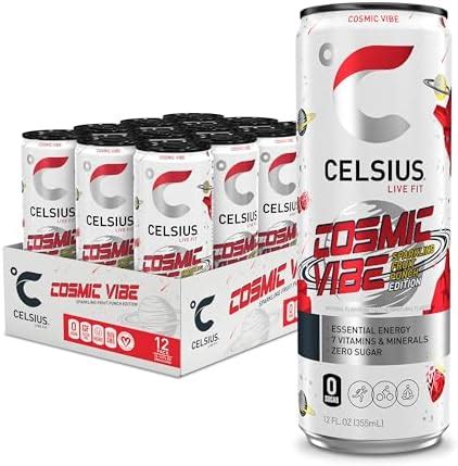 Celsius Sparkling Cosmic Vibe Functional Essential Energy Drink