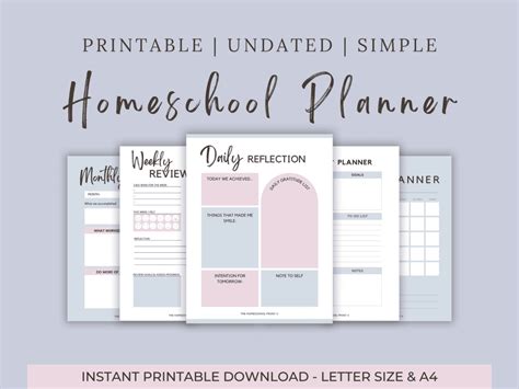 Simple Homeschool Planner The Homeschool Front