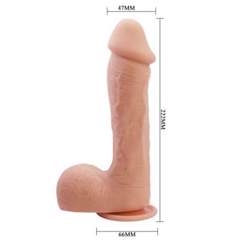 Дилдо 22см Голяма Глава Beautiful Johnson 8 7 Dildo Гъвкав Пенис цена