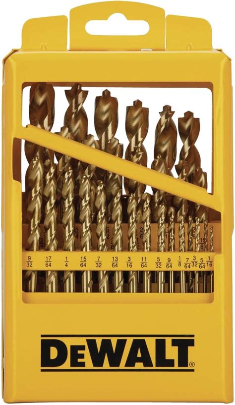 DEWALT Titanium Nitride Coated Drill Bit Set With Pilot Point 29 Piece