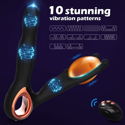 IN Wireless Remote Control Male Prostate Massager Anal Vibrator Fleshline