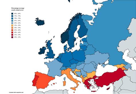 European Countries By Percentage Average Yearly Maps On The Web