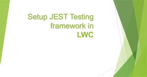 Setup Jest Unit Testing Framework For Lightning Web Components Sfdc