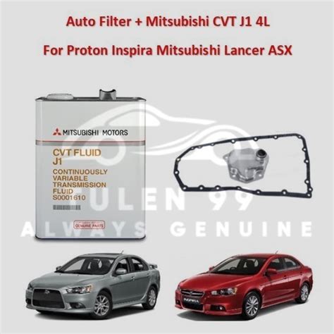Mitsubishi CVT FLUID J1 CVT Transmission Fluid 4L + ATF Service Set For ...