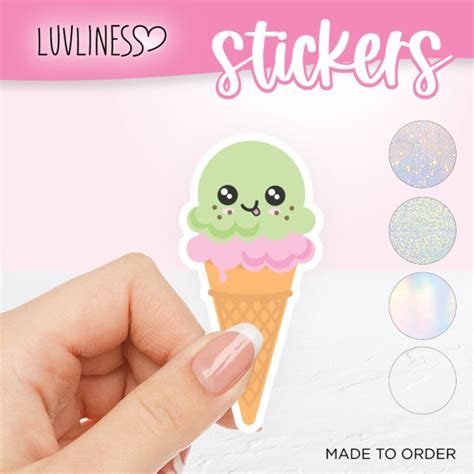 Mint Chip Ice Cream Sticker Luvliness Svgs And Clip Art Designs For