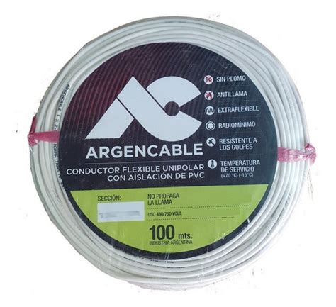 Cable Unipolar Mm Blanco Rollo Mts Grupo Plaza Cables