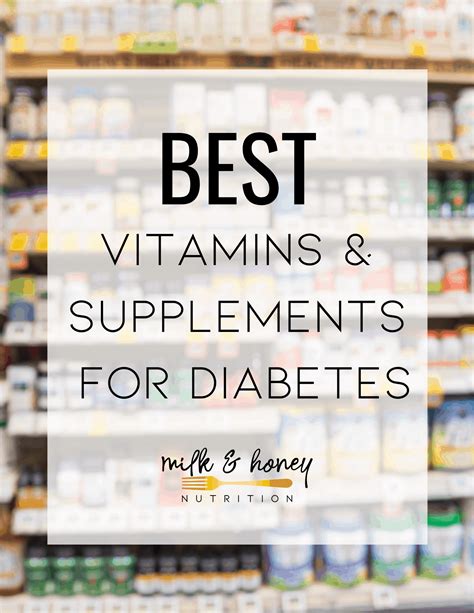 The 101 on Blood Sugar Supplements & the Best Vitamins for Diabetes | Milk & Honey Nutrition