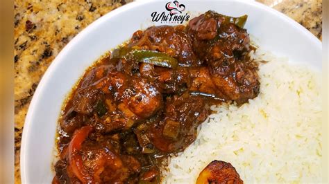 Jamaican Style Brown Stew Chicken Recipe Made EASY Whitney S Kitchen