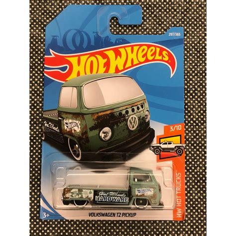 滿300元出貨 FFF 202402 1 64 風火輪 Hot Wheels VW 福斯 T2 PICKUP 藍 蝦皮購物