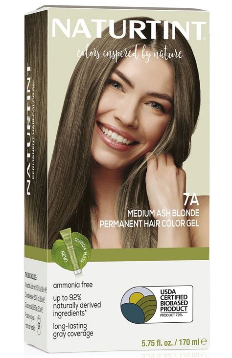 Naturtint Organic Dye Permanent Hair Color A Medium Ash Blonde Walmart