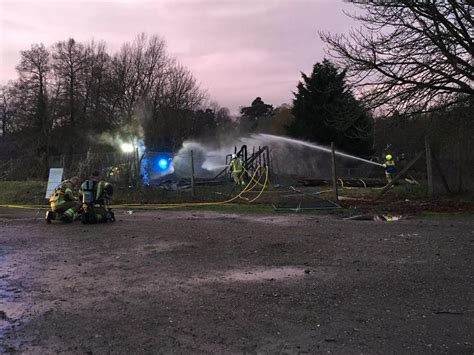 In Pictures Boathouse Fire In Reading Berkshire Live