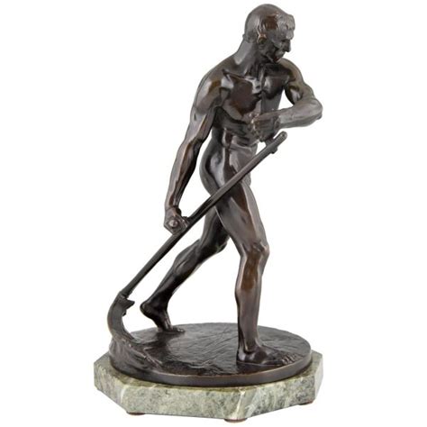 Art Deco Sculpture Of A Male Nude The Reaper Deconamic