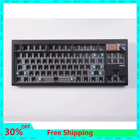 New GMK87 Wireless Three Mode Hot Swappable Mechanical Keyboard Kit RGB Light Gasket Structure