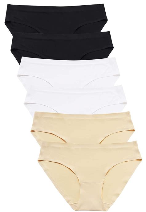 Wealurre Seamless Underwear Invisible Bikini No Show Nylon Spandex Women Panties B2 A2 W2 Small