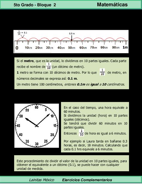 Download Pdf 5to Grado Matemáticas Los Decimales En Medidas De Uso Común [30j7e86y150w]