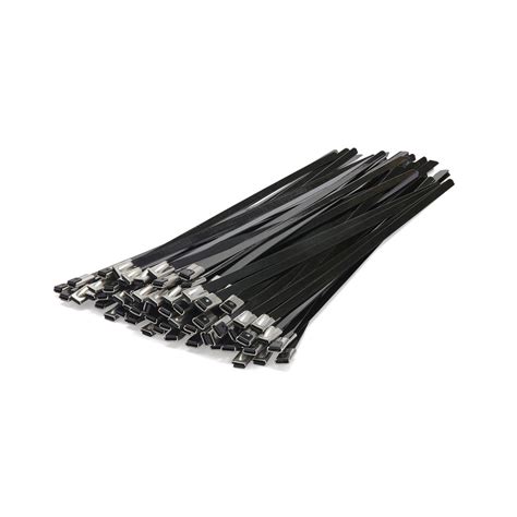 Coated Stainless Steel Cable Ties Pack Of 100