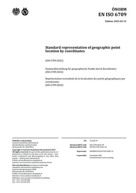 ÖNORM EN ISO 6709:2023 03 15