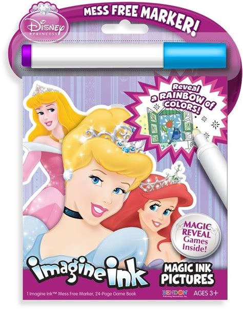 Disney Princess Magic Ink Game Activity Book W Mess Free Marker