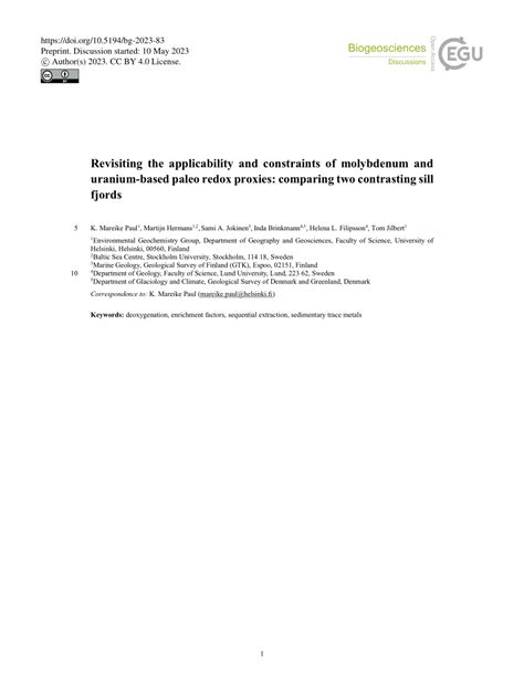 PDF Revisiting The Applicability And Constraints Of Molybdenum And