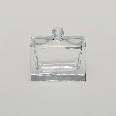 Bulkperfumebottles Oz Ml Elegant Square Wide Clear Glass