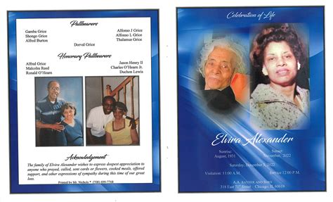 Elvira Alexander Obituary | AA Rayner and Sons Funeral Homes