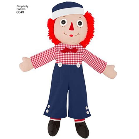 Raggedy Ann & Andy Dolls Sewing Pattern Simplicity 8043 - Etsy