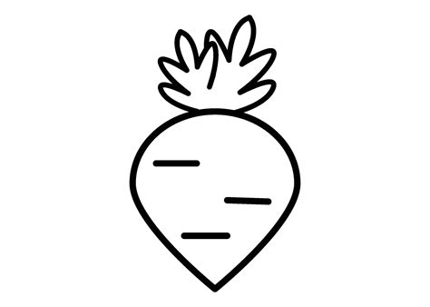 turnip icon clipart design template isolated  vector art