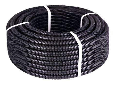 Труба гофрированная ПНД для защиты кабеля, с протяжкой (зондом) 16 мм ...