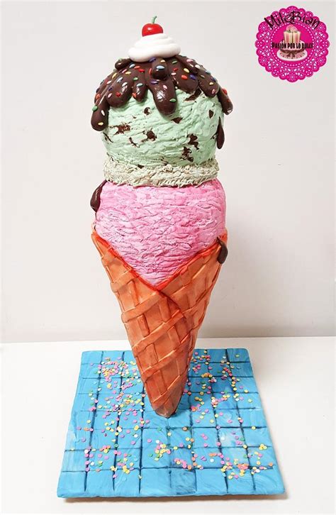 3d Ice Cream Anyone Decorated Cake By Milebian Cakesdecor