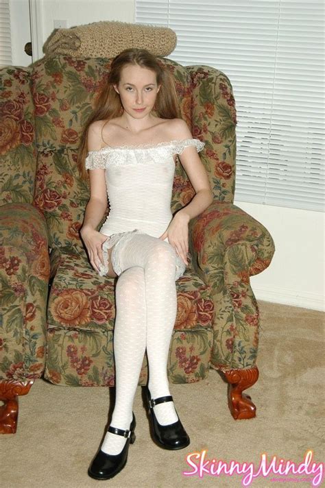 Pictures Of Skinny Mindy Teasing Your Cock In Stockings And Pigtails Porn Pictures XXX Photos