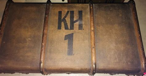 Antique Bentwood Trunk Steamer European Travel Vintage Storage Home