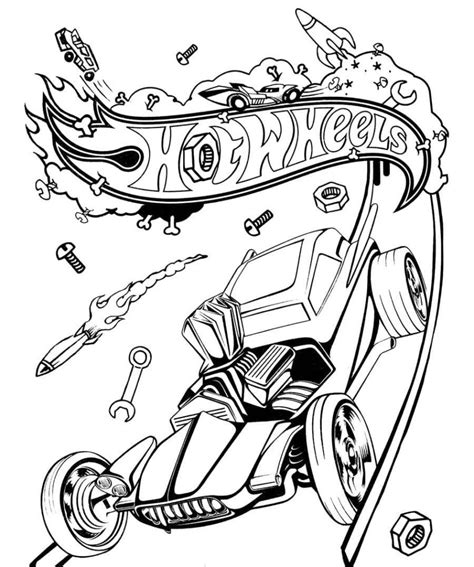 Desenhos Para Colorir Hot Wheels Wonder Day